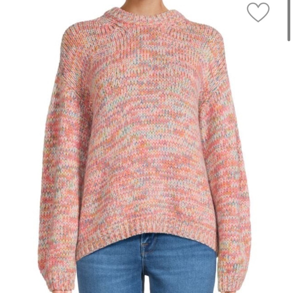 VELVET Drop Shoulder Wool Blend
Sweater Multi-color Pink Size XL New with tags - Picture 3 of 10